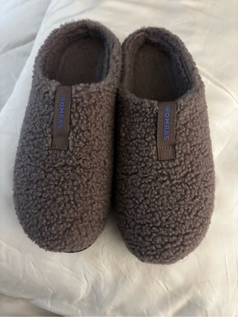 Bombas Kids Sherpa Clog Slippers - Brownish Gray